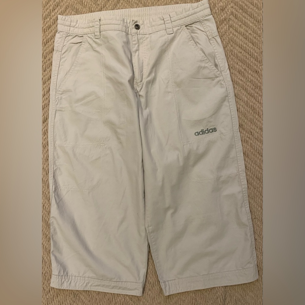 ADIDAS | S | Ladies tan/cream/khaki shorts 100% cotton